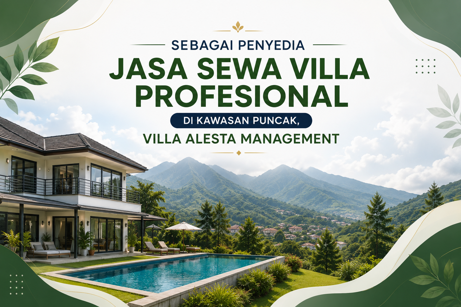 Sebagai penyedia jasa sewa villa profesional di kawasan Puncak, Villa Alesta Management