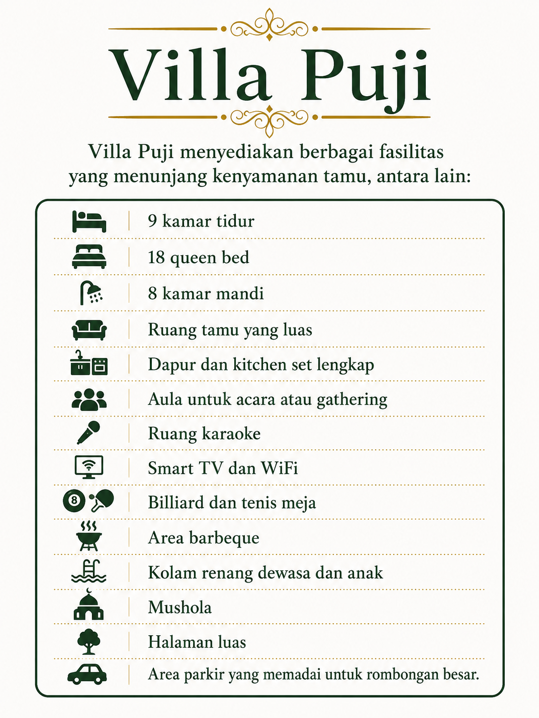 Villa Mewah Puncak