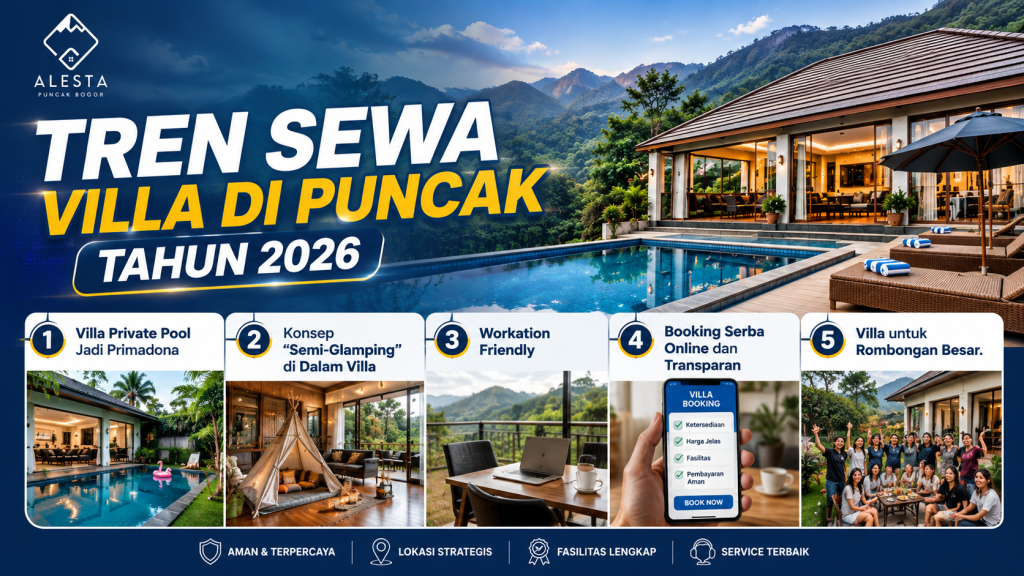 Sewa Villa di Puncak by Alesta: Pilihan Staycation Favorit 2026