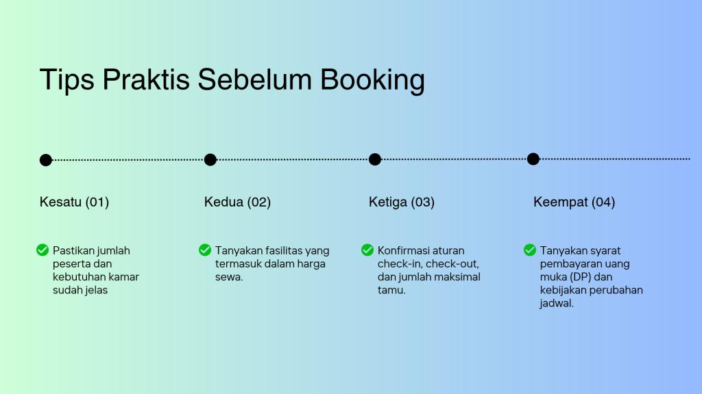 Tips Praktis Sebelum Booking - Sewa Villa Puncak Bogor