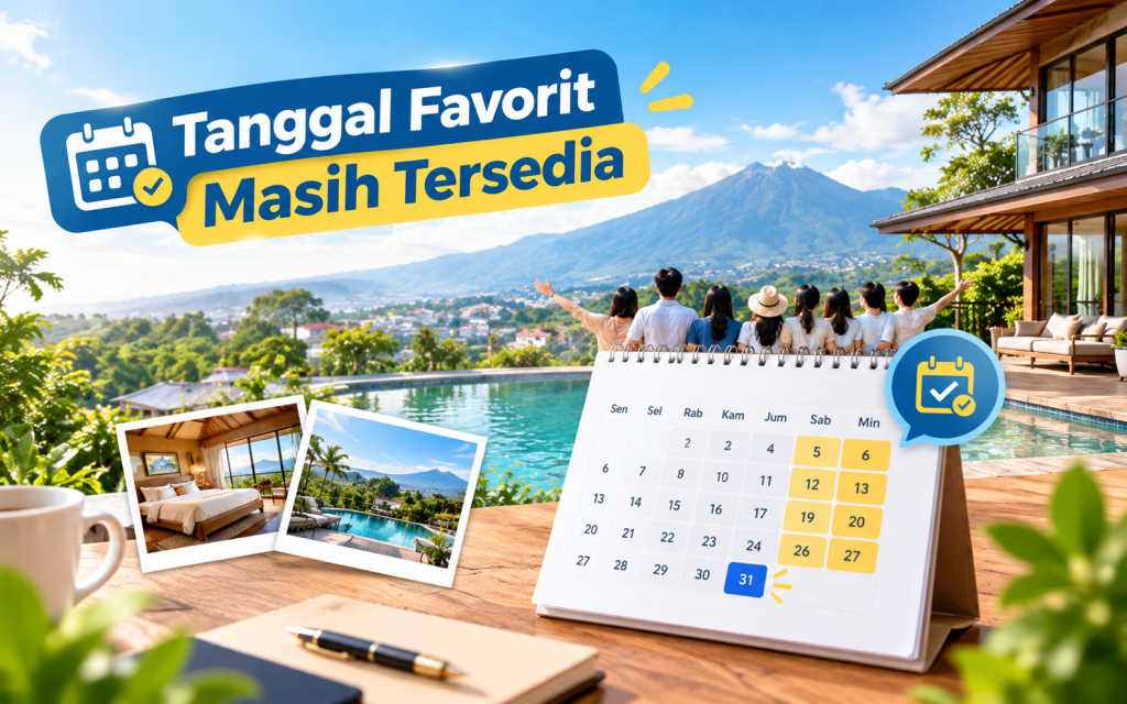 Sewa Villa Puncak - Tanggal Favorit Masih Tersedia