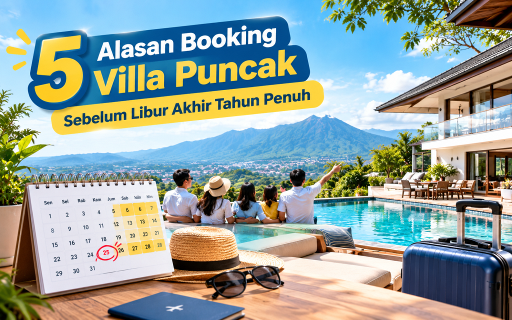 5 Alasan Booking Villa Puncak Sebelum Libur Akhir Tahun Penuh