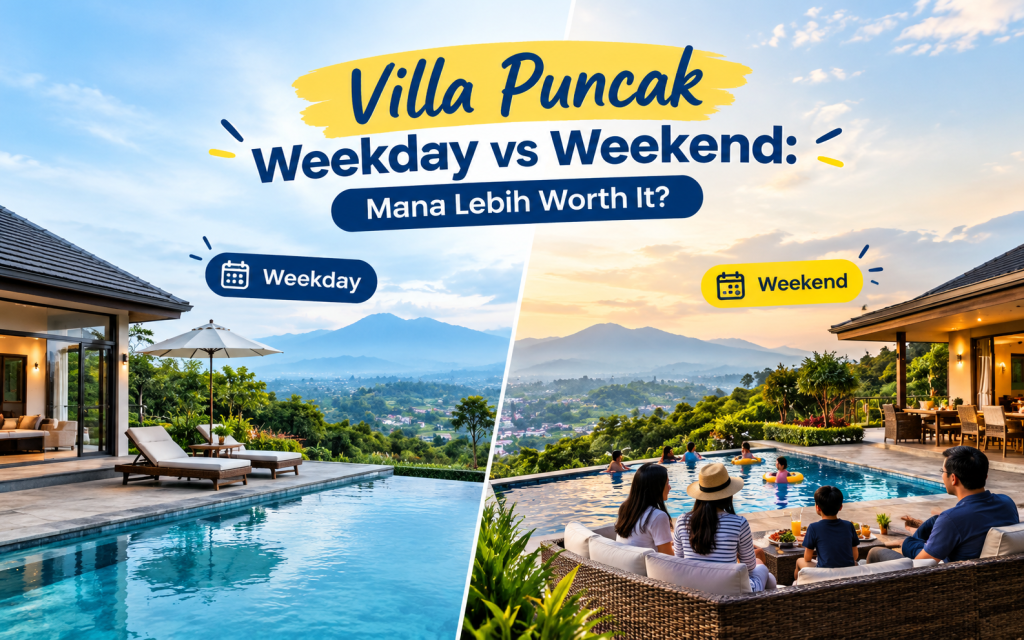 Villa Puncak Weekday vs Weekend: Mana Lebih Worth It?