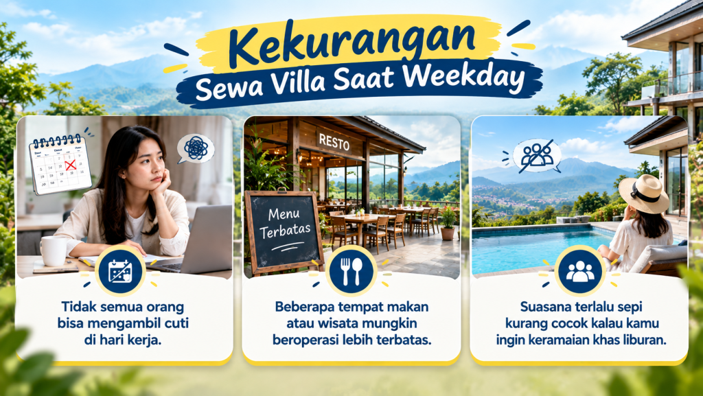 Kekurangan Sewa Villa Saat Weekday